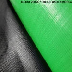 Bobina Verde Limão - Preto Fosco de Polyetileno 50x2,20m